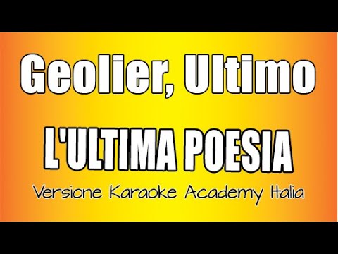 Geolier, Ultimo - L'ULTIMA POESIA