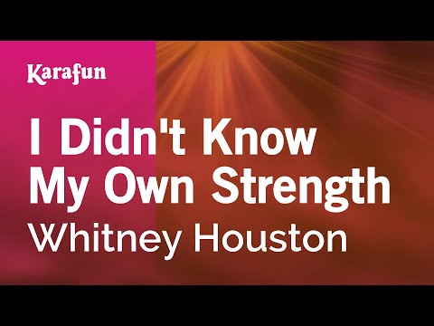 Whitney Houston - I Didn't Know My Own Strength