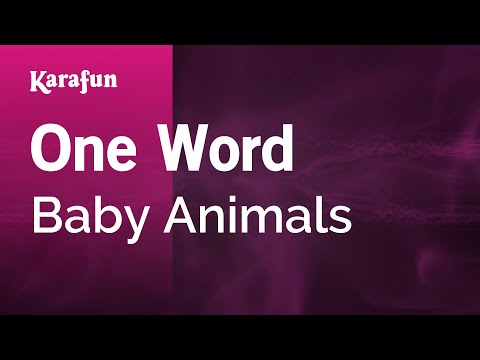 Baby Animals - One Word