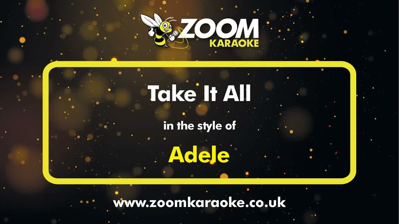 Adele - Take It All
