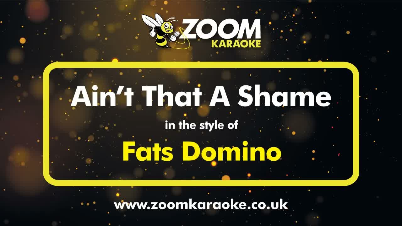 Fats Domino - Ain't That A Shame (Two Semitones Down)