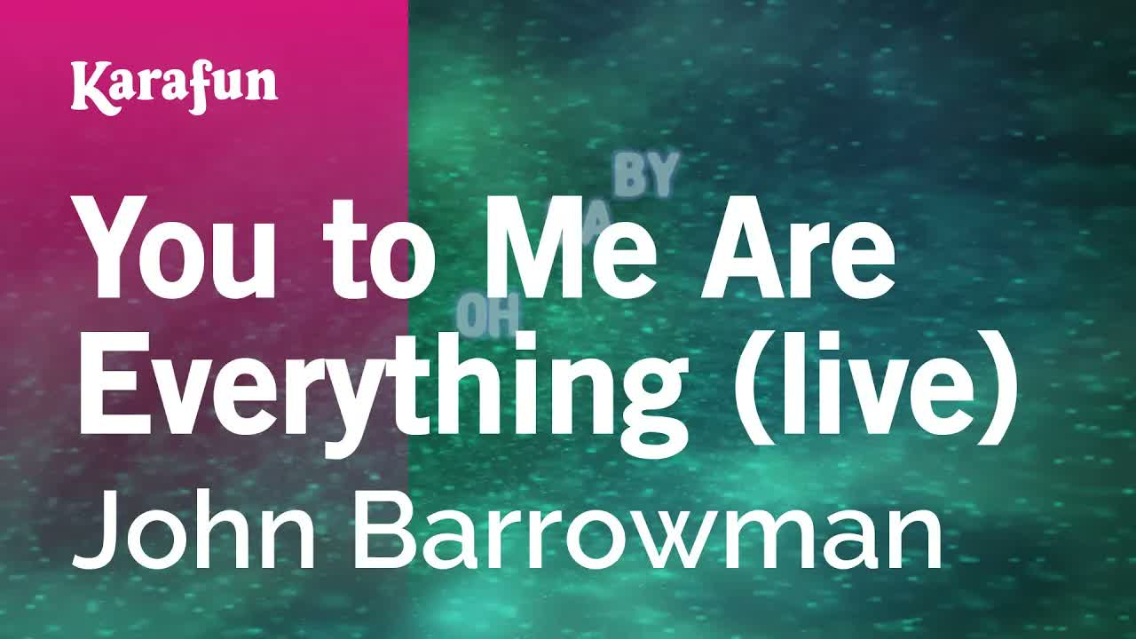 John Barrowman - You to Me Are Everything (live)