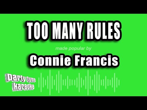 Connie Francis - Too Many Rules