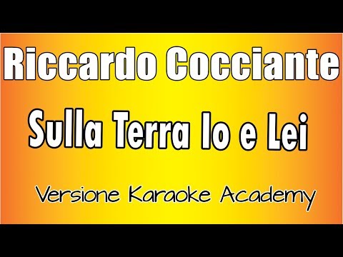 Riccardo Cocciante - Sulla Terra Io e Lei