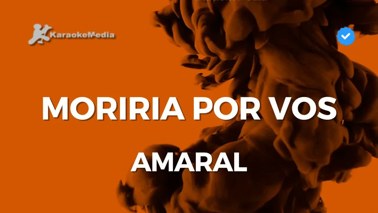 Amaral - Moriría por vos