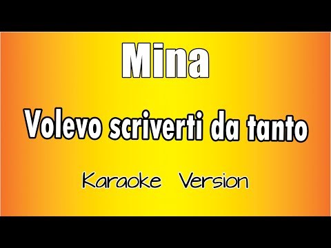 Mina - Volevo scriverti da tanto