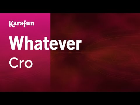 Cro - Whatever