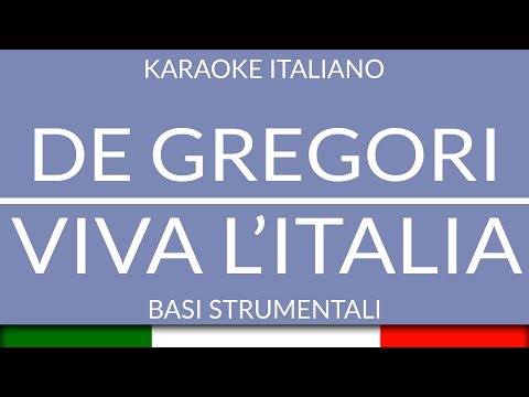 FRANCESCO DE GREGORI - VIVA L'ITALIA