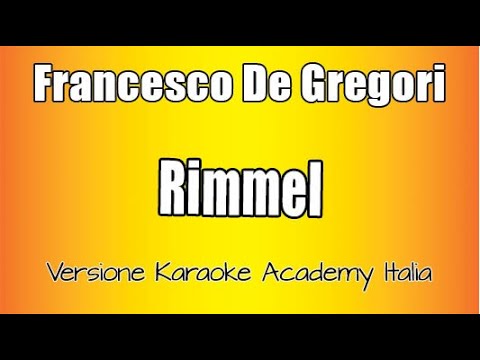 Francesco De Gregori - Rimmel