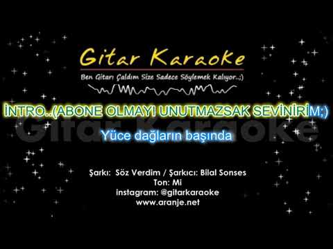 Söz Verdim - Bilal Sonses ayrı ton