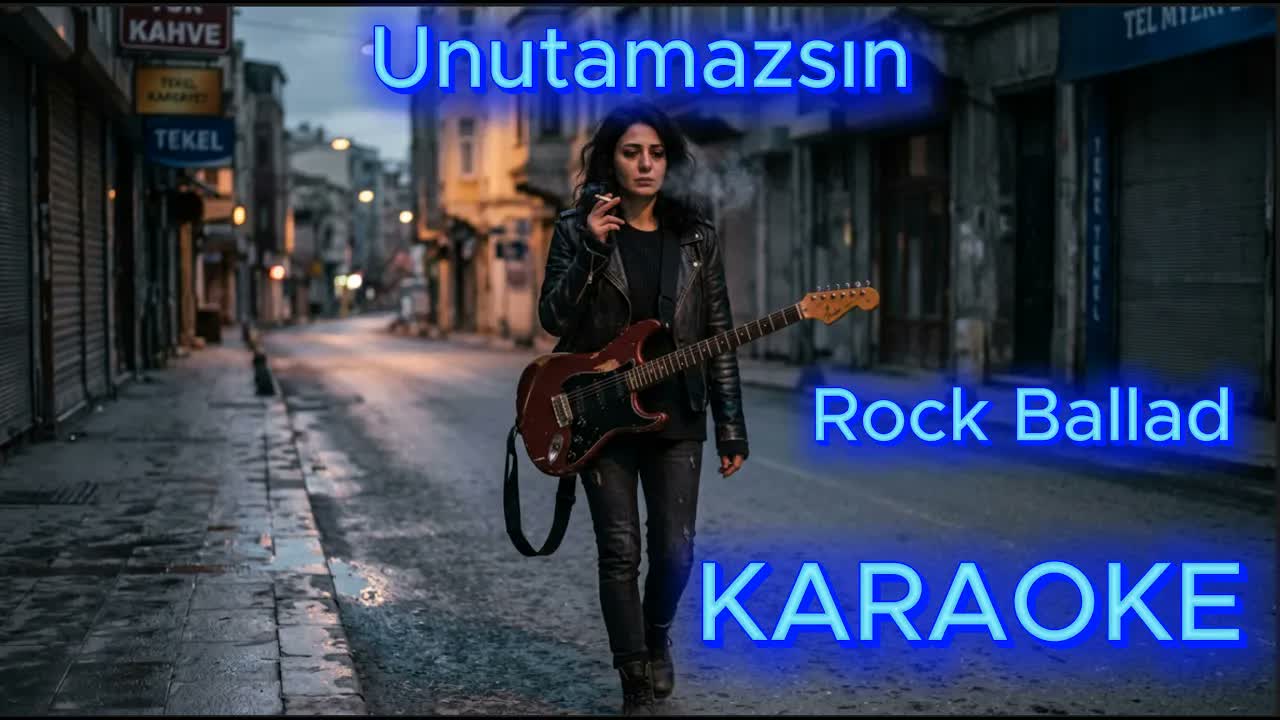 Unutamazsın - Rock Ballad Anatolia (Akor/A diyez minör) Karaoke / Cover / Lyrics