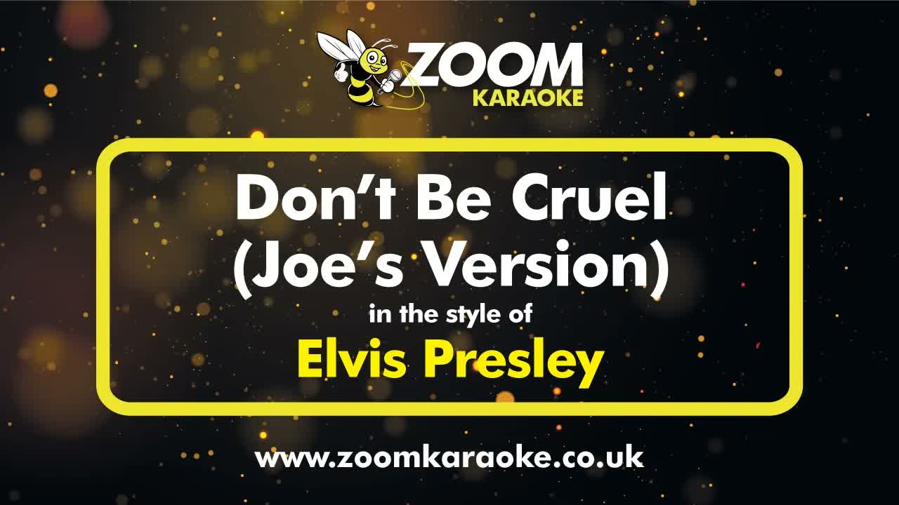Elvis Presley - Don't Be Cruel (Joe's Version) (No BVs)