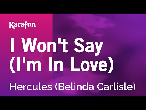 Hercules (1997 film) (Belinda Carlisle) - I Won't Say (I'm In Love)