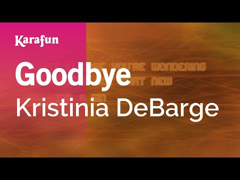 Kristinia DeBarge - Goodbye