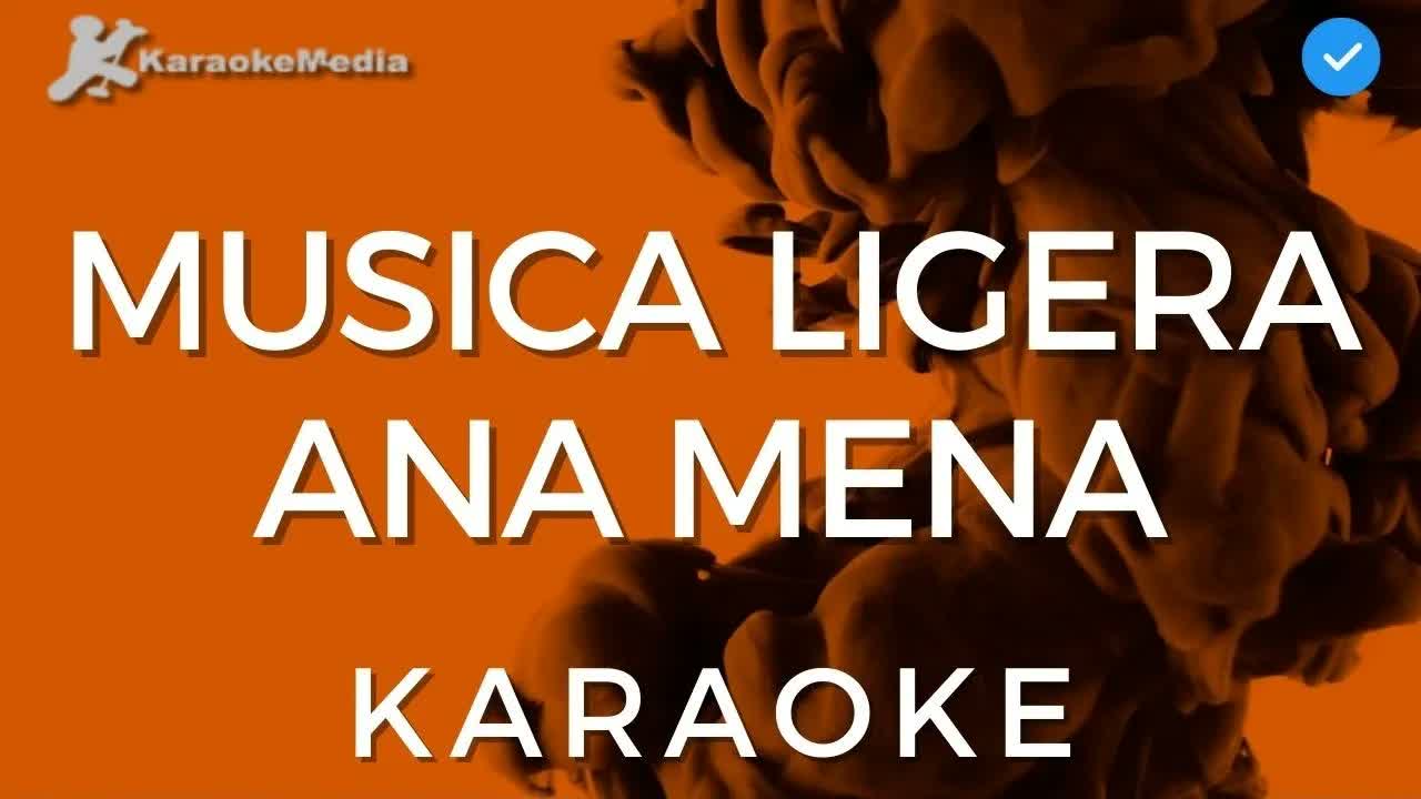 Ana Mena - Musica Ligera | Instrumental y Letra
