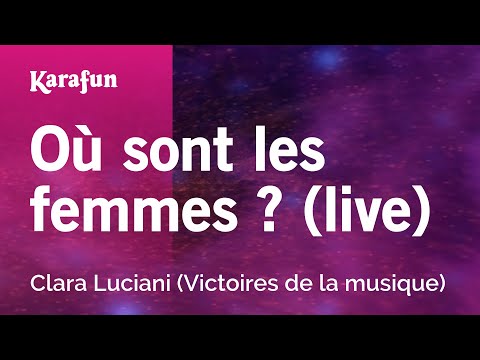 Clara Luciani (Victoires de la musique) - Où sont les femmes ? (live)