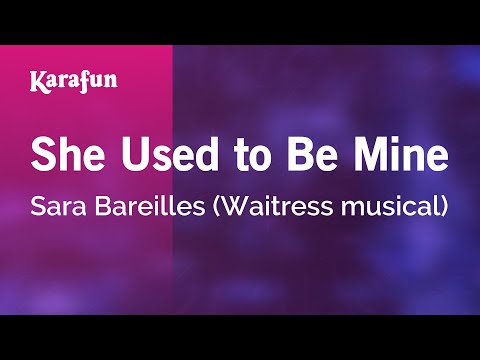 Sara Bareilles (Waitress musical) - She Used to Be Mine