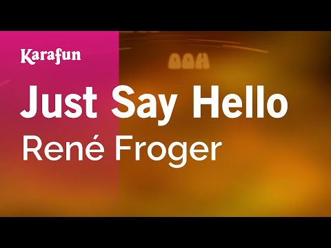 René Froger - Just Say Hello