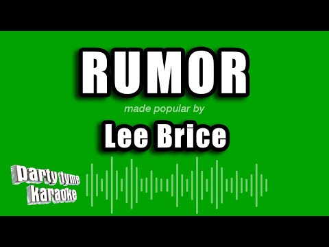 Lee Brice - Rumor