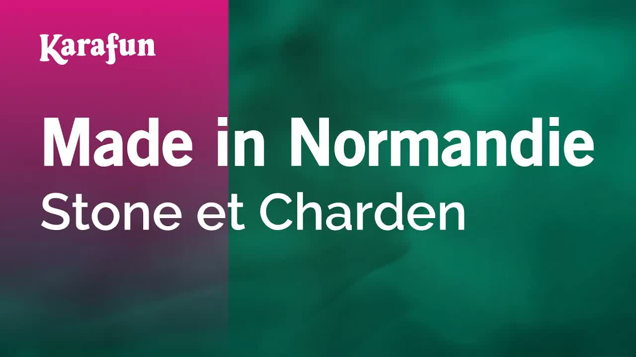 Stone et Charden - Made in Normandie