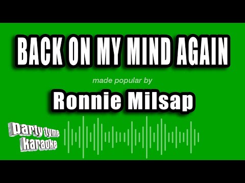 Ronnie Milsap - Back On My Mind Again