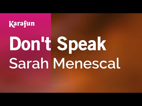 Sarah Menescal - Don't Speak