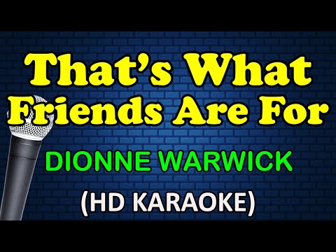Dionne Warwick - THAT'S WHAT FRIENDS ARE FOR