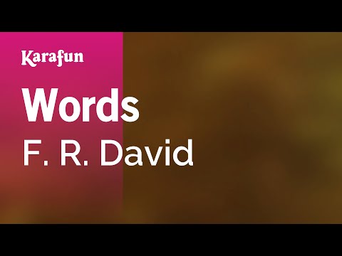 F. R. David - Words