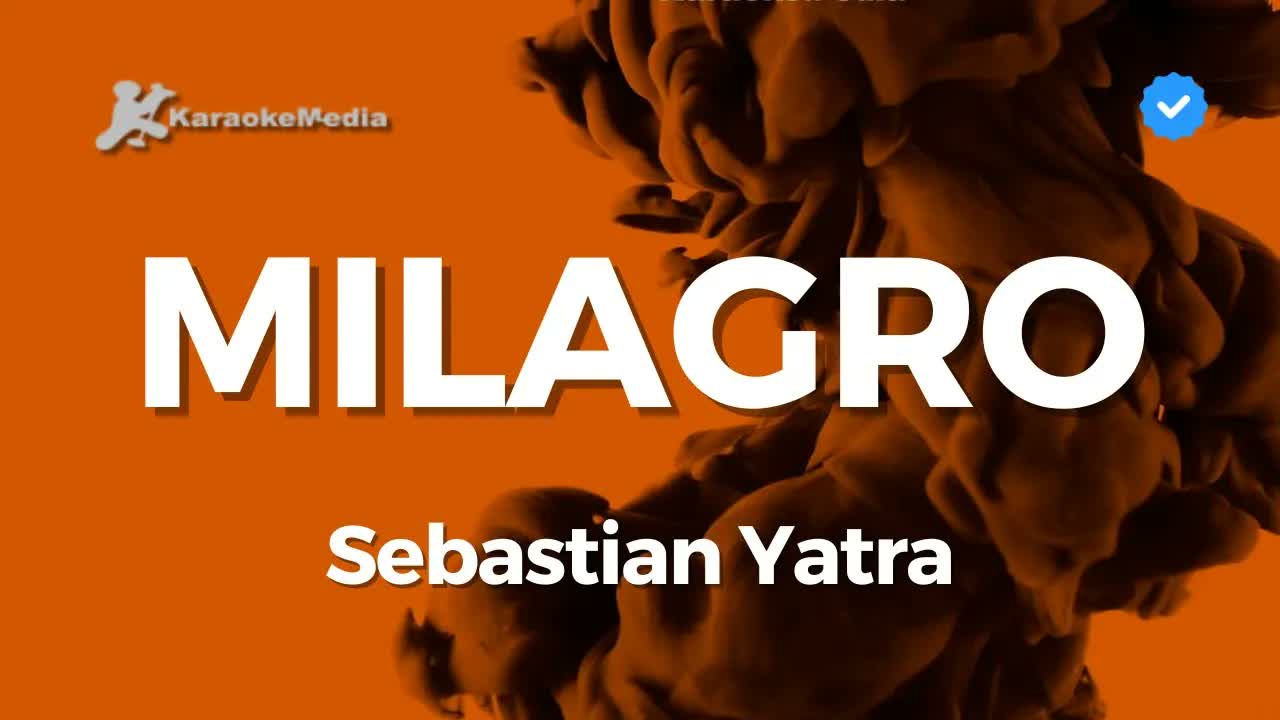 Sebastian Yatra - Milagro | Instrumental con letra