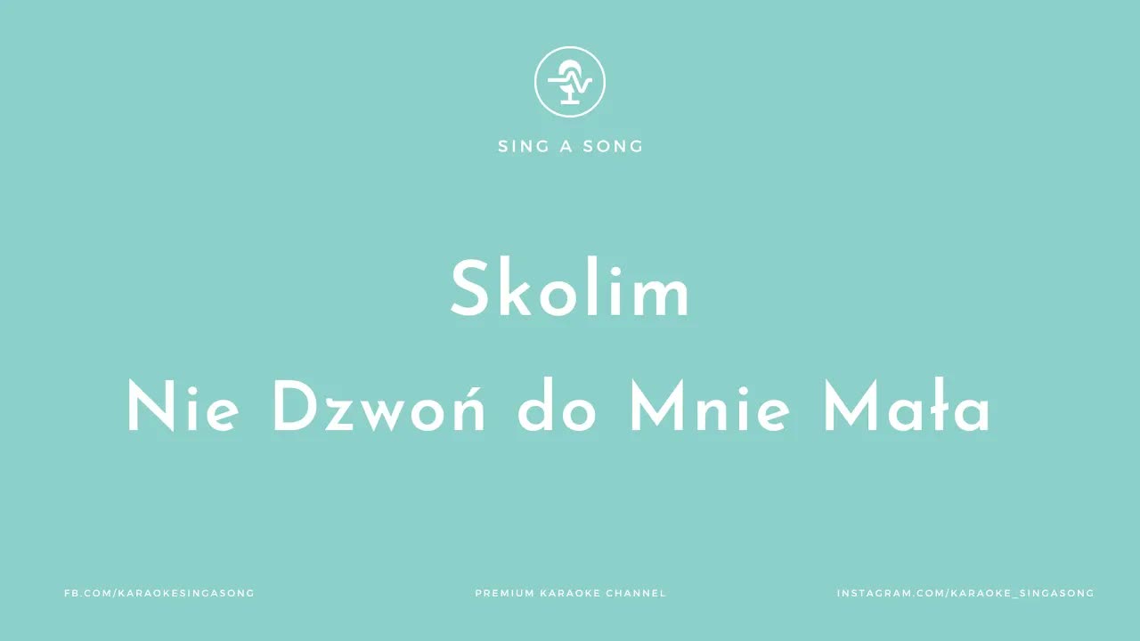 Skolim - Nie Dzwoń do Mnie Mała