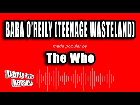 The Who - Baba O'Reily (Teenage Wasteland)