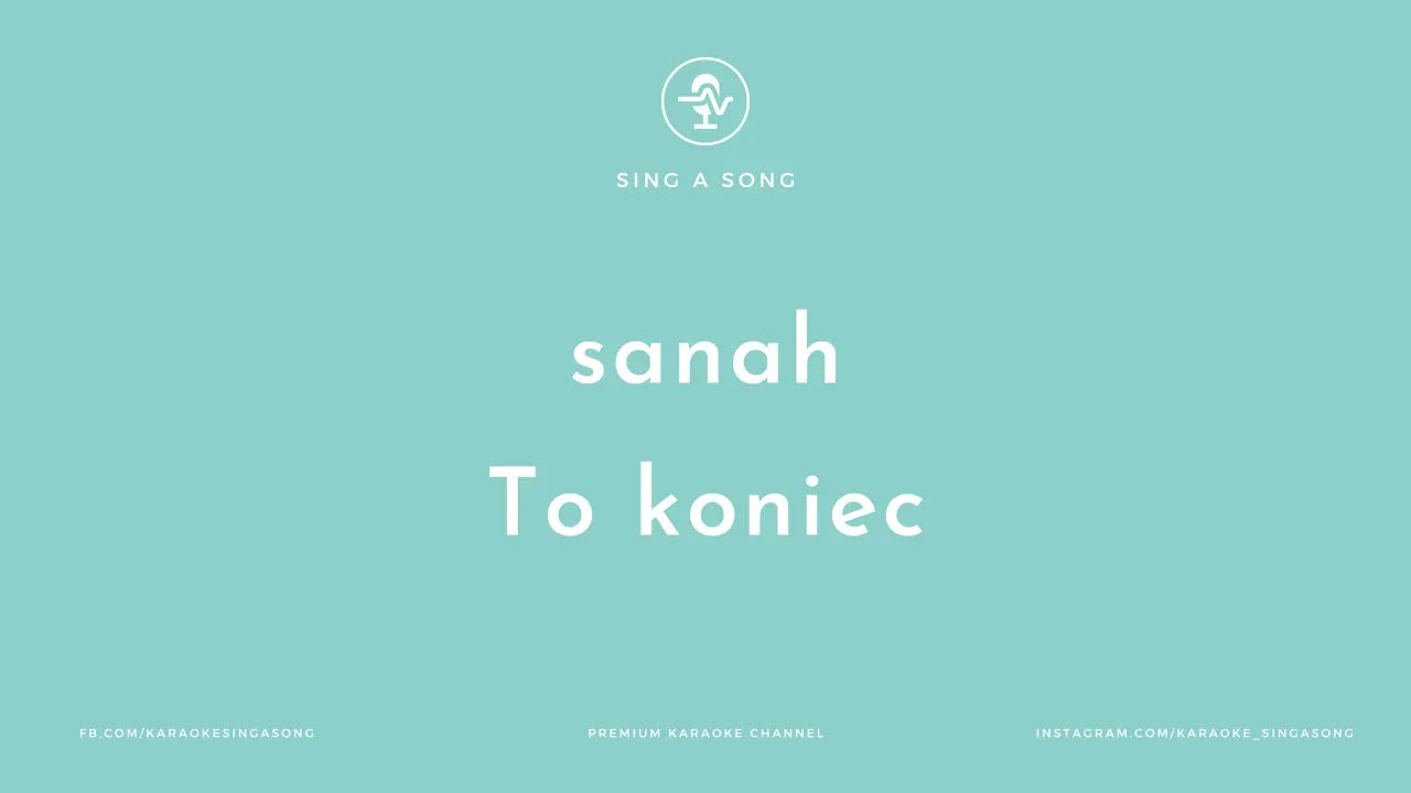 sanah - To koniec