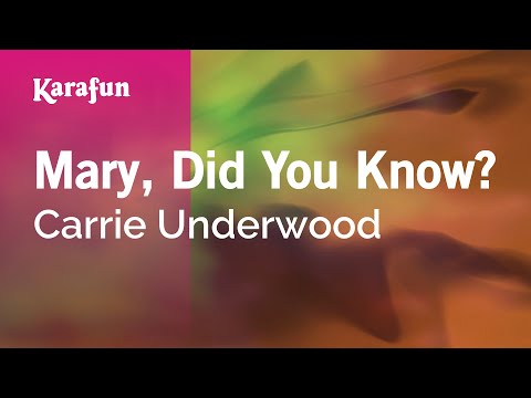 Carrie Underwood - Mary, Did You Know?