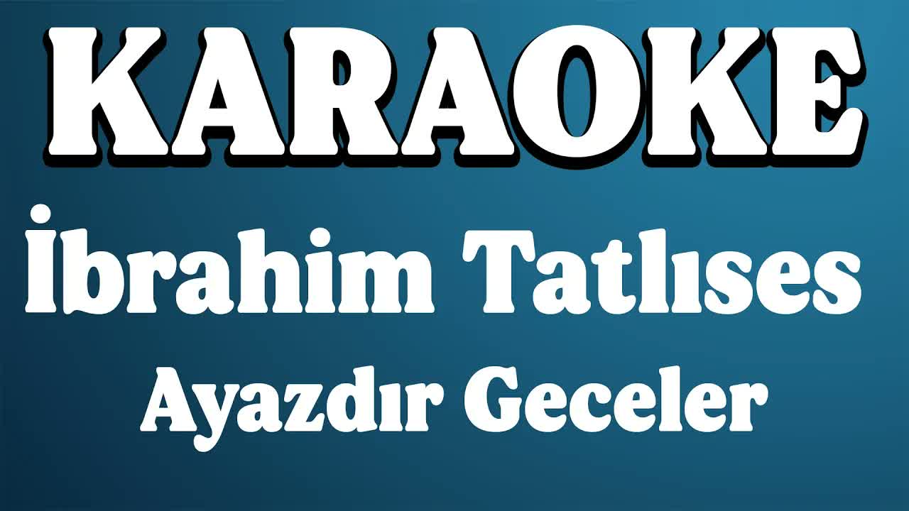 İbrahim Tatlıses - Ayazdır Geceler