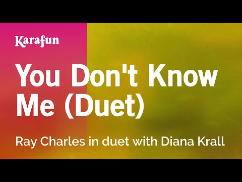 Ray Charles & Diana Krall - You Don't Know Me (duet)