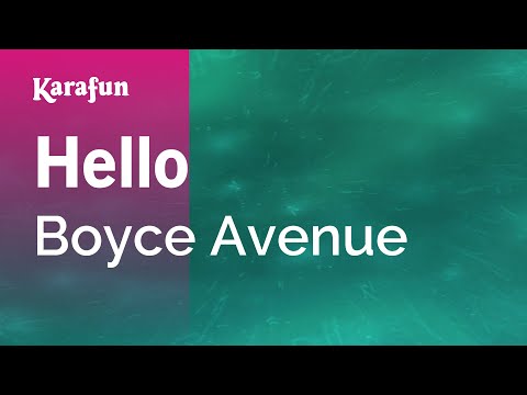 Boyce Avenue - Hello