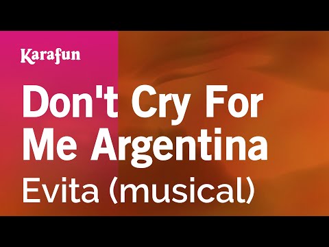 Evita (musical) (Julie Covington) - Don't Cry for Me Argentina