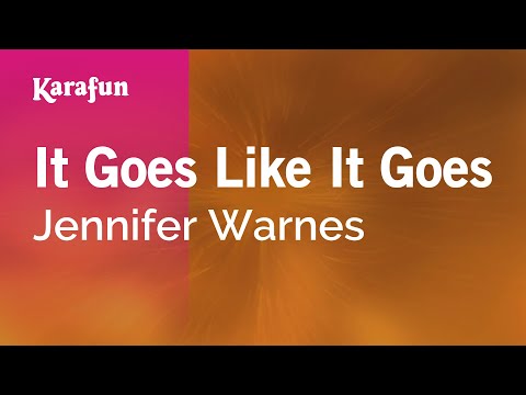 Jennifer Warnes - It Goes Like It Goes