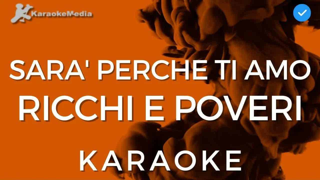 Ricchi e Poveri - Sara' perche ti amo | Italian |[Instrumentals and lyrics]