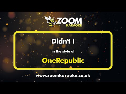 OneRepublic - Didn't I