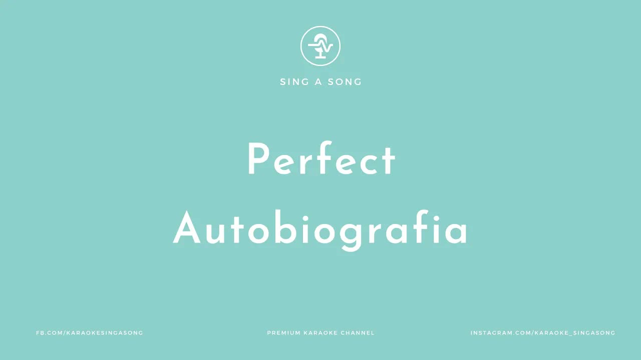 Perfect - Autobiografia