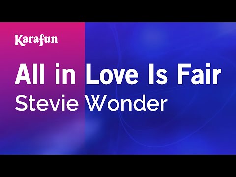 Stevie Wonder - All in Love Is Fair