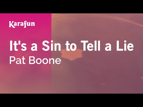 Pat Boone - It's a Sin to Tell a Lie