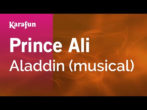 Aladdin (musical) - Prince Ali