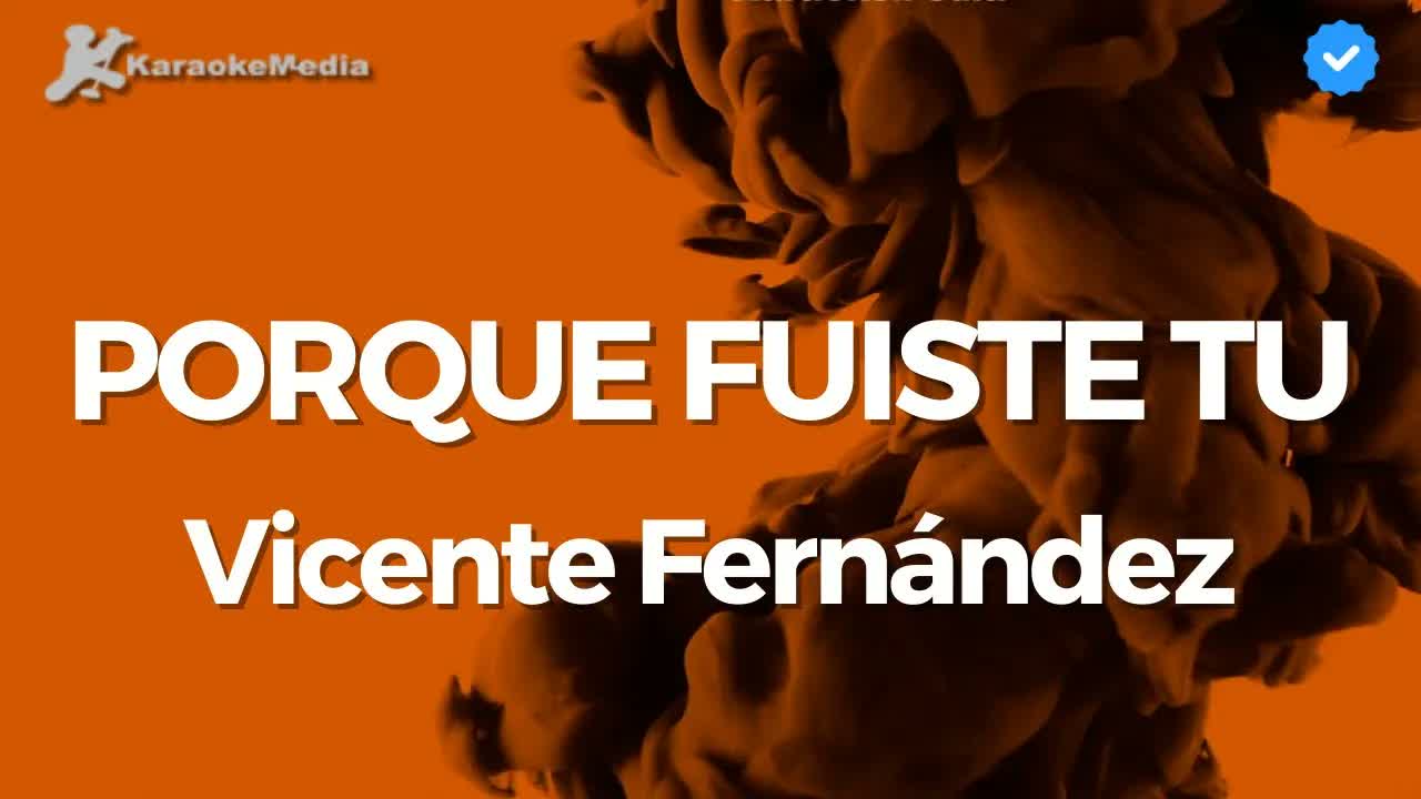 Porque fuiste tú Mariachi - Vicente Fernández