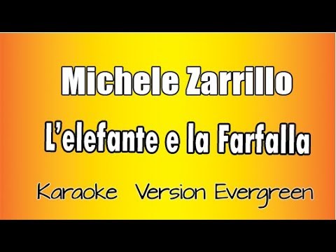 Michele Zarrillo - L'elefante e la farfalla ( versione Karaoke Academy Italia)