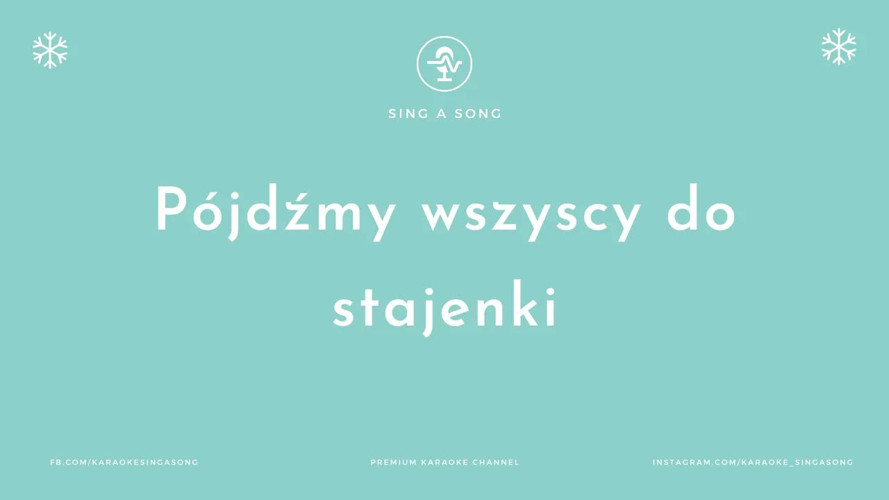Kolęda Pójdźmy wszyscy do stajenki