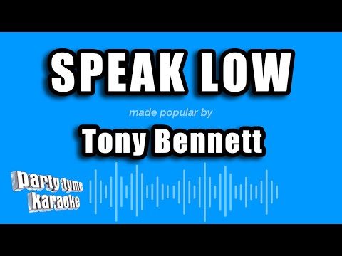 Tony Bennett - Speak Low