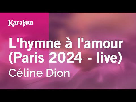 Celine Dion - L'hymne à l'amour (Paris 2024 - live)
