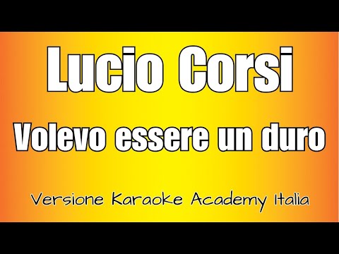 Lucio Corsi Volevo essere un duro